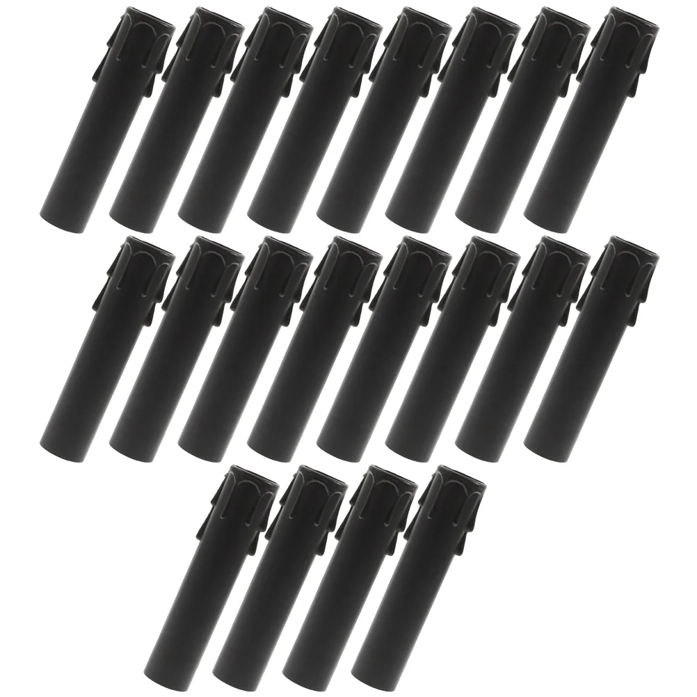 

20Pcs Socket Covers Chandelier Sleeves Plastic Covers Tubes Candelabra Base