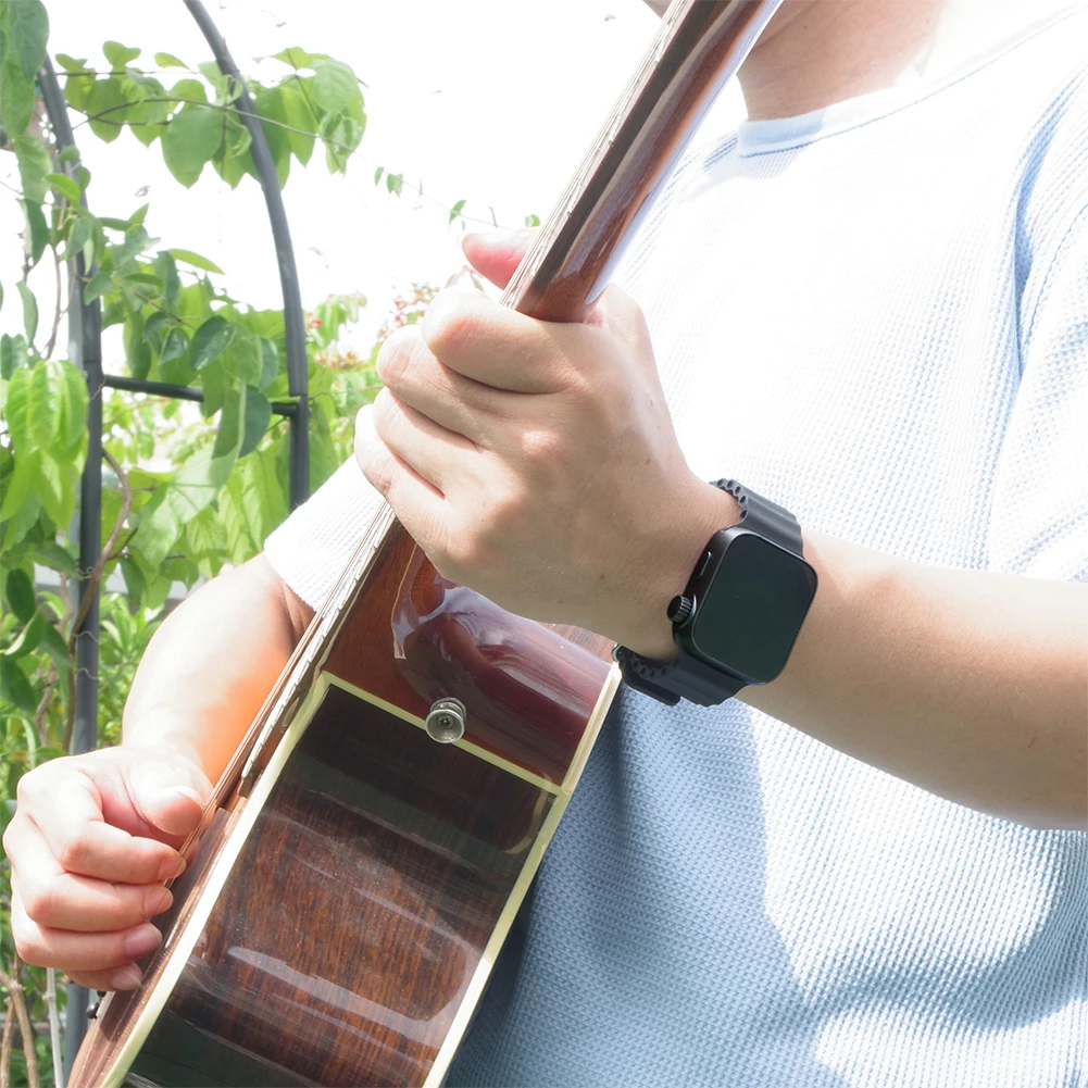 Wearable Vibrating Metronome Adjustable Strap Beat Counting Watch for Guitar Piano Drum and All Instruments