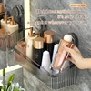 Rotating Suction Cup Corrugated Hook Bathroom Accessories Organizer Floating Wall Storage Shelves Without Drill Household Items 1