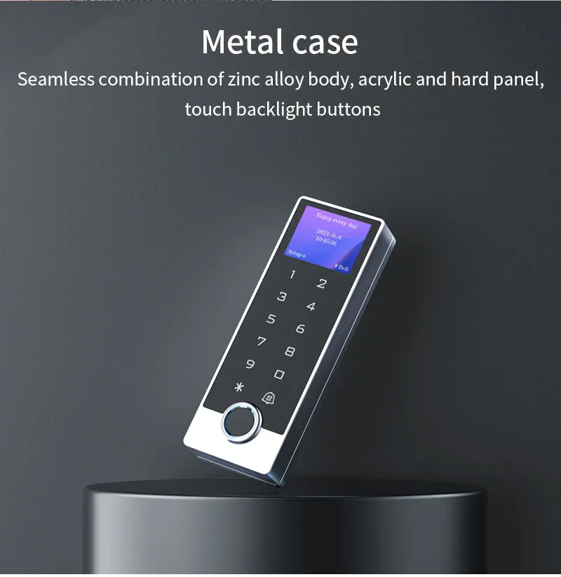 Tuya Wifi Electronic Lock Opener Fingerprint Access Control Zinc Keyboard Waterp