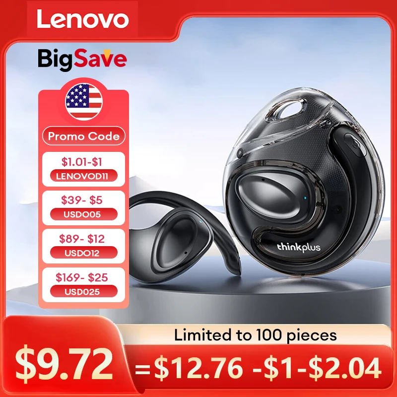 Słuchawki Lenovo X15 PRO II OWS za $7.65 / ~31zł
