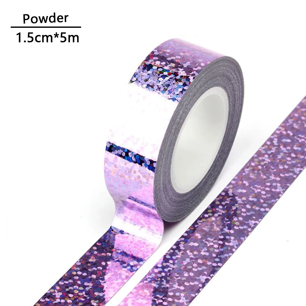 Shiny Decorative Washi Tape for DIY Scrapbooking and Stationery Projects
