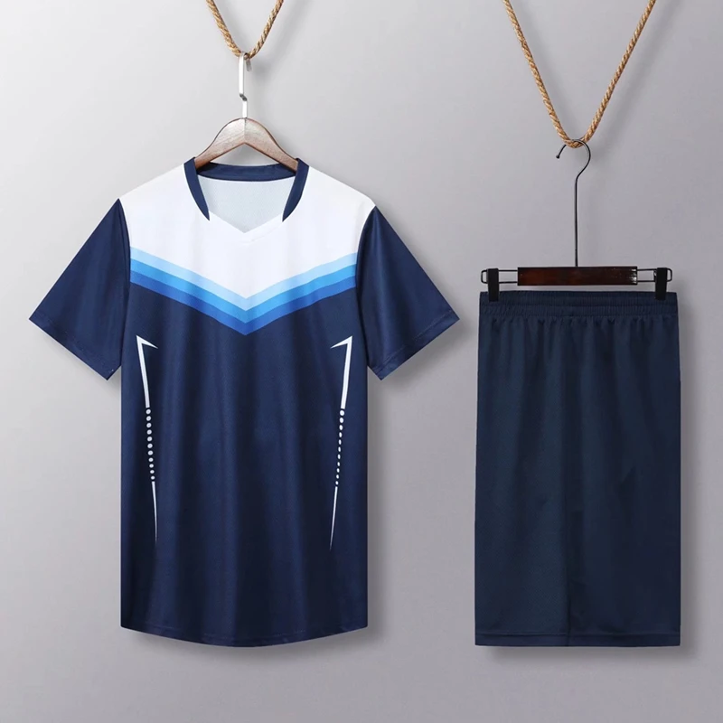 Short Sleeve Volleyball Uniform Men Volleyball Shirt Shorts Kit Jersey Set Training Suit Running Athletic Sportswear