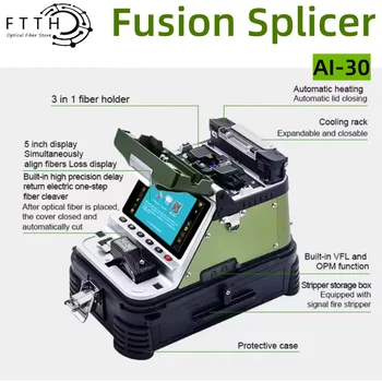 Signal fire AI30 fusion splicer Original 6 Motor With VFL OPM fiber optic splicing machine optical Fusion Splicer equipment AI20