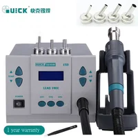 Original 1000W220/110V QUICK 861DW heat gun lead free hot air soldering station microcomputer temperature Rework Station+7nozzle 2