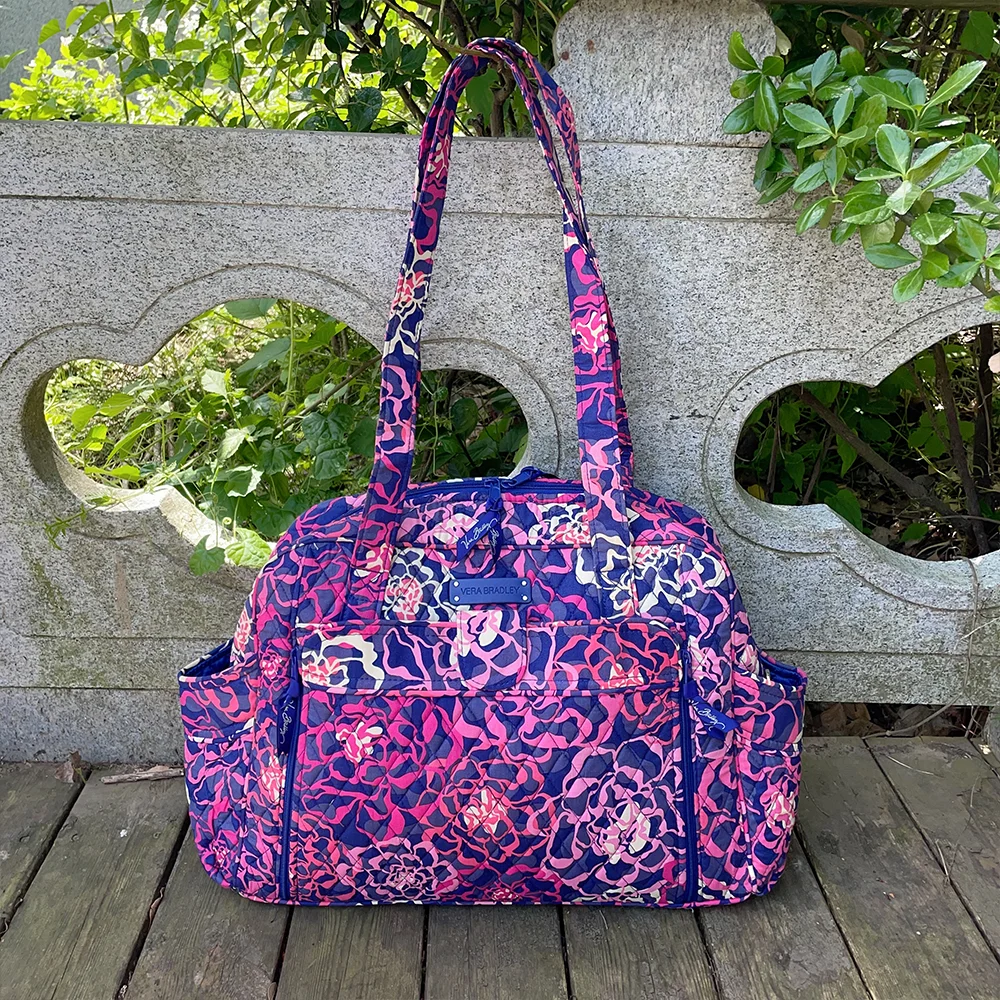 VB environmentally friendly pure cotton large capacity mommy bag, women's shoulder bag, large capacity portable travel bag 4
