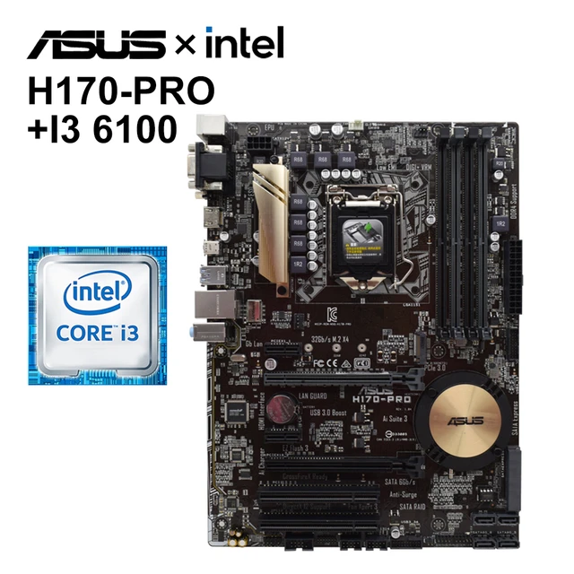 ASUS H170-PRO 및 Intel Core i3 6100 키트: 가치 중심적인 컴퓨터 구축에 이상적인 콤보