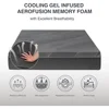 10 Inch Charcoal Gel Memory Foam Mattress in A Box, CertiPUR-US Certified, Fiberglass Free, Cooling Double Mattress 4