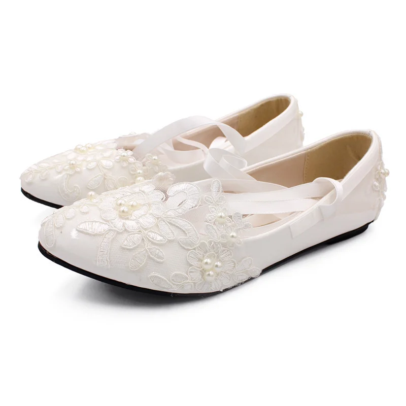 Akexiya 2021 moda białe buty ślubne Kitten wysokie obcasy kobiety pompy obcasy lakierki koronkowe aplikacje zroszony buty dla panny młodej