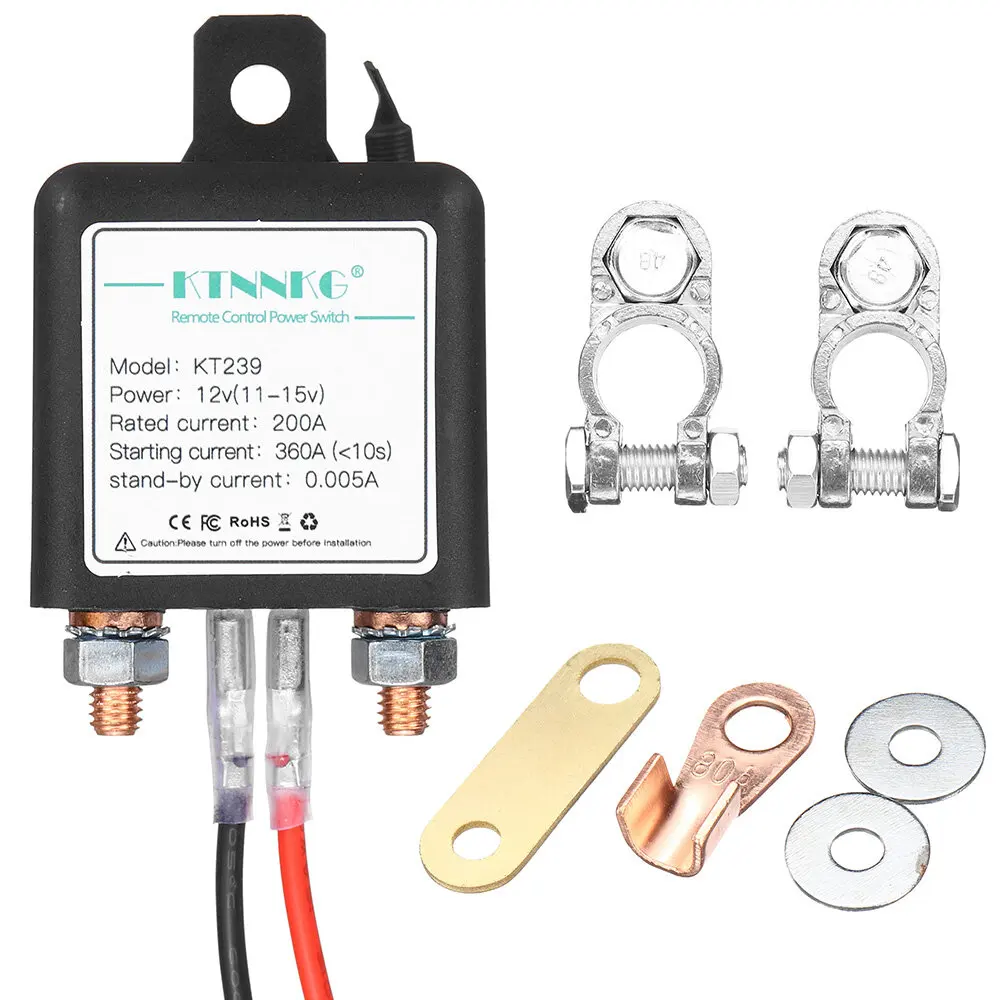 Auto Motorrad Batterie Schalter Auto Side Post Motorrad Trennen Sie die  Stromversorgung Ein Aus Masterkill Terminal Anti-Leck Crossbar DC12V 80A