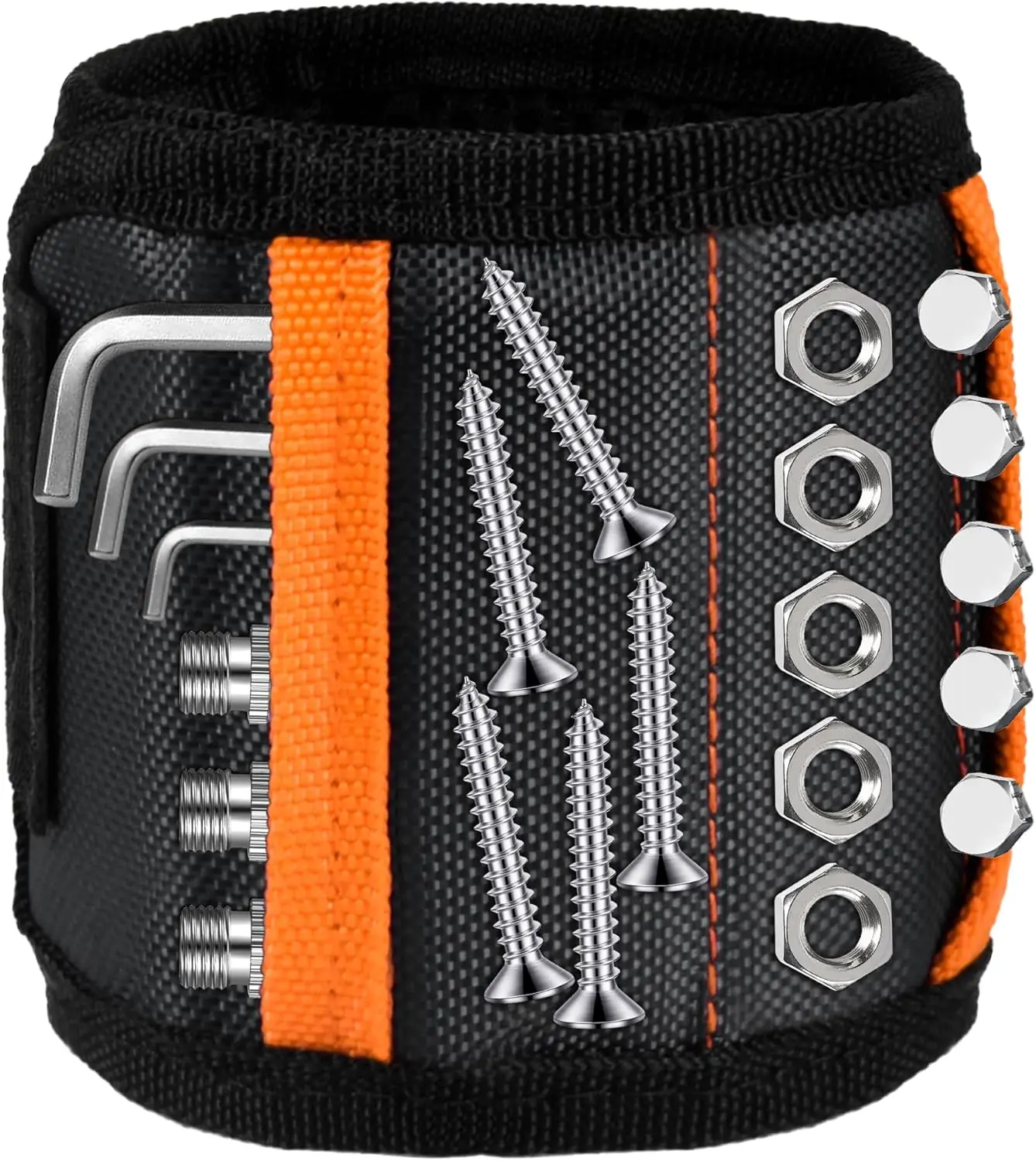 Magnetic Tool Holder Wristband with Adjustable Strap – Perfect DIY Handyman Gift