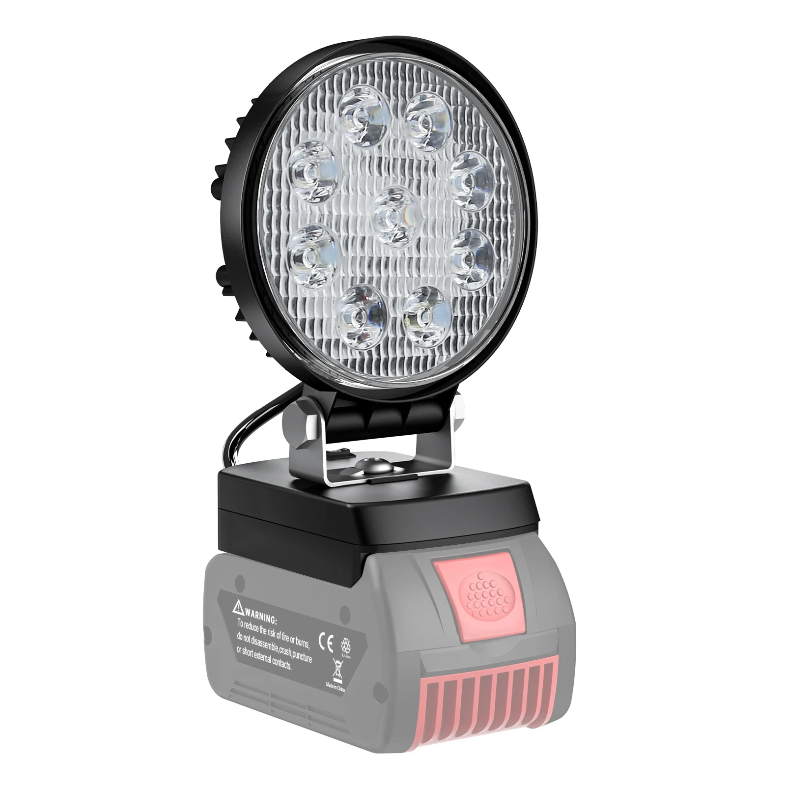 Turpow 27W LED 작업 조명 Comblity Bosch BAT618 리튬 이온 배터리 18V LED 손전등 배터리 도구 램프 홍수 조명