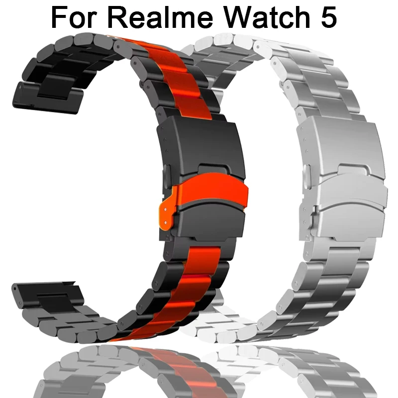 Premium Stainless Steel Watch Band - Elegant Metal Bracelet Strap