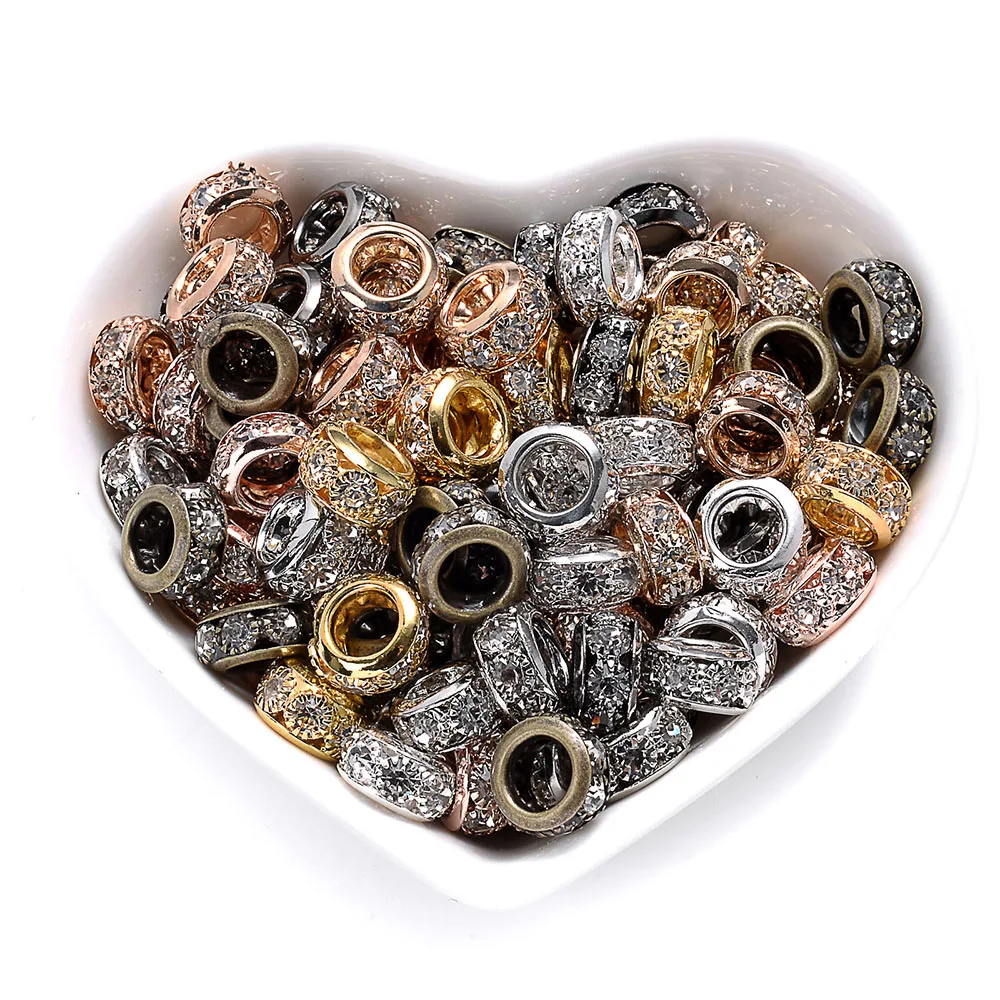 Rhinestone Spacer Beads for Jewelry Making 4