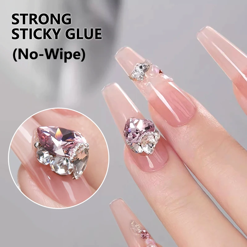 CHUNSHU 超強力粘着ネイルグルージェルラインストーンネイルアート装飾