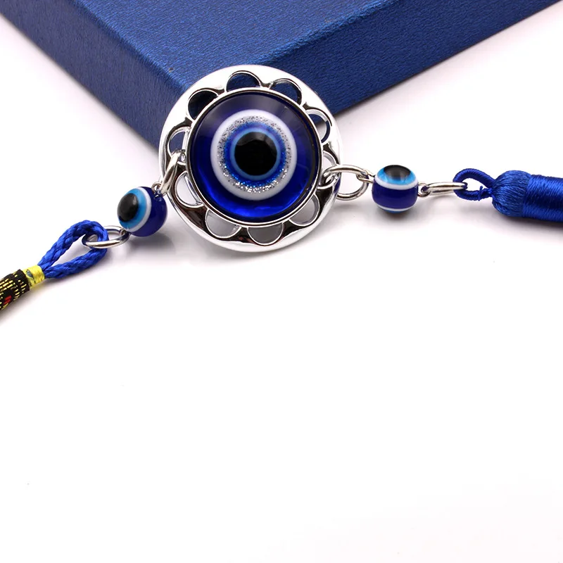 Hot-Selling-Alloy-Blue-Lucky-Evil-Eye-Tassel-for-Car-Hangings-Decorations-Resin-Turkish-Blue-Eye.jpg Forró Értékesítés Ötvözött Kék Szerencsés Gonosz Szem Bojt Az Autó Függő Dekorációkhoz Gyanta Török Kék Medál Varázsa Védelem - Image 4