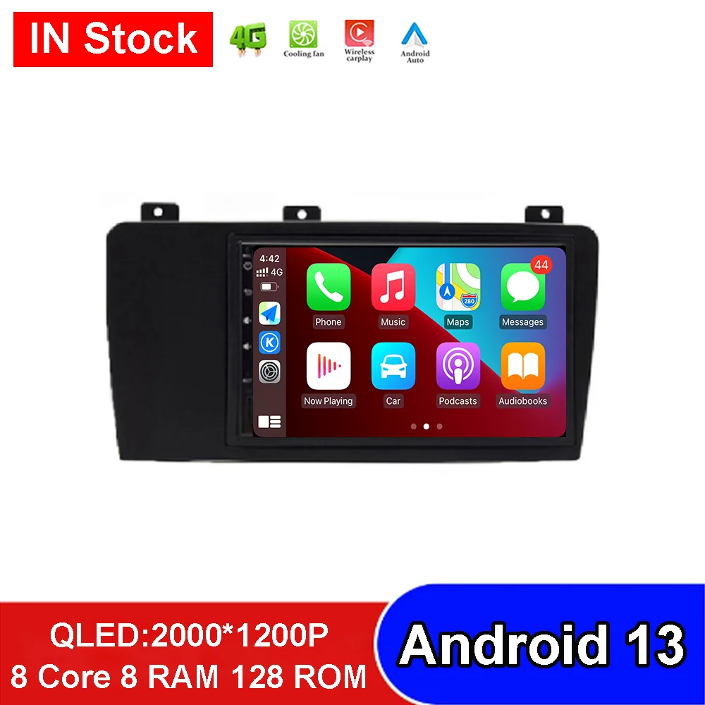 

Automatic Radio Touch Screen Android 13 For VOLVO XC70 / V70 / S60 2004 - 2009 Car Video Player 4G Lte WIFI GPS Navigation