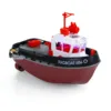 2.4G RC Mini Boats Toys RTR Heng Long 1/72 Scale RC Tugboat Long Range Wireless Remote Control Tugboats Model Servo Motor Gifts 6