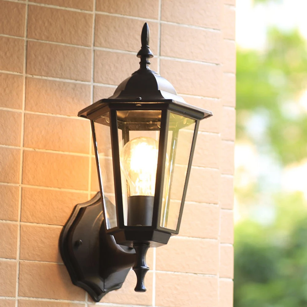 Mengjay Retro Waterproof Outdoor Wall Lamp Outdoor Corridor Courtyard Stairs Terrace Balcony Lamp Creative Aisle