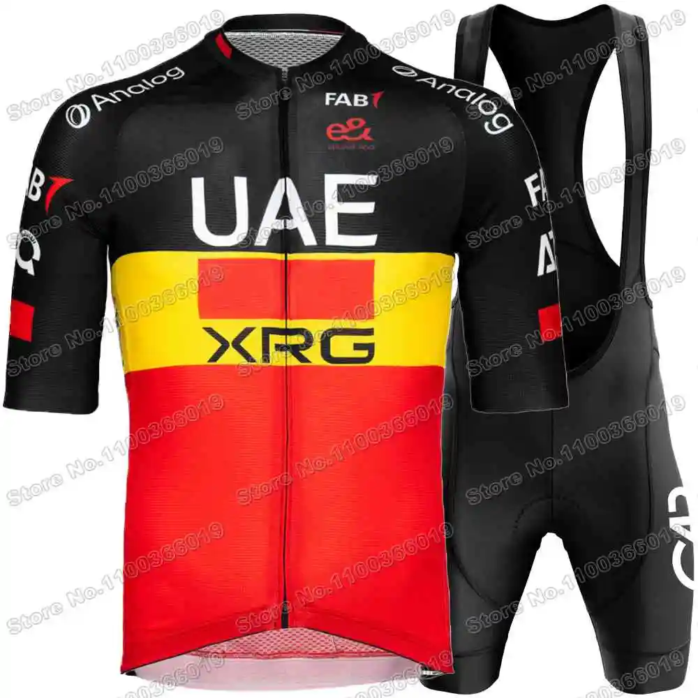 Heren Wielertrui Set Lange Mouw Ademend Racefiets Fiets Shirt en