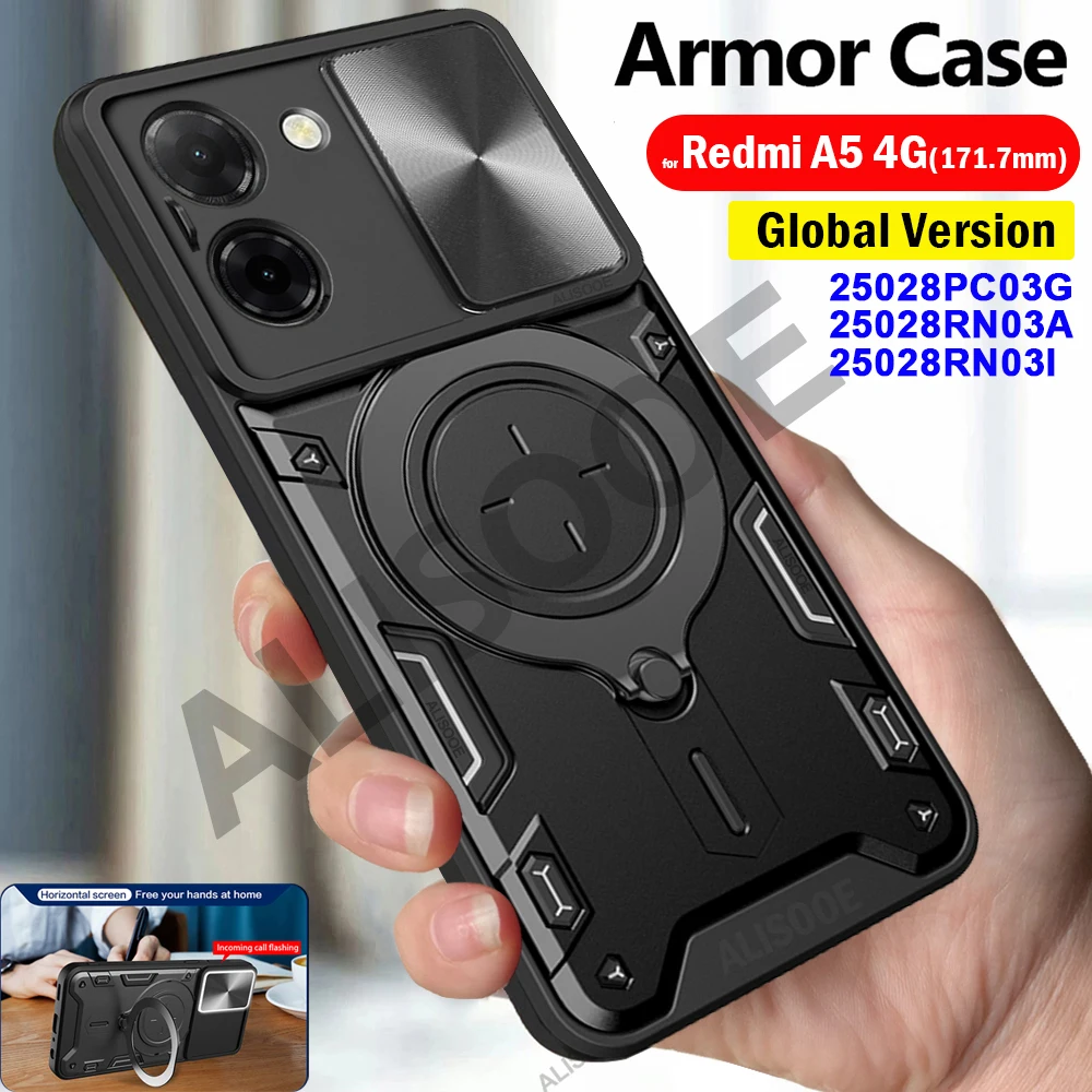 Premium Slide Camera Ring Stand Protective Case for Enhanced Durability and Style – Global Edition