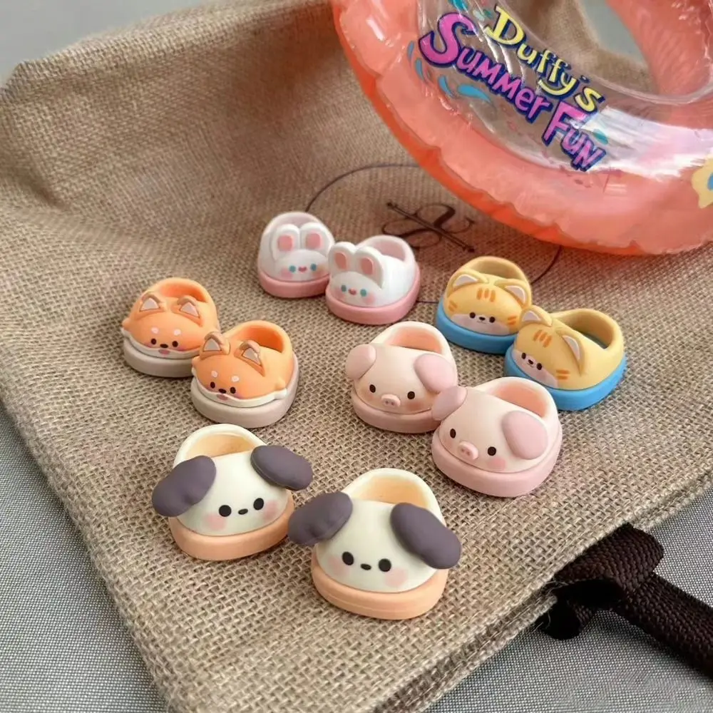 20cm Doll Shoes Cartoon Animal Cotton Mini Shoes Dolls Accessories Soft Rubber Doll Clothes Children Toys