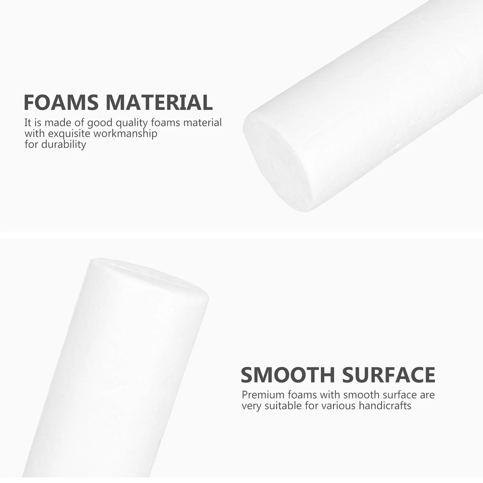 Foam Cylinder Craft Polystyrene Crafts White Cylinders Foams Shapes Diy  Christmas Block Shape Floral Rods Blank Ornament