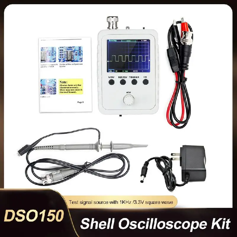 

UYANGG Digital Handheld Pocket Oscilloscope Kit 1MSa/s 200KHz Analog Bandwidth Support 80KHz PWM And Firmware Update Tools