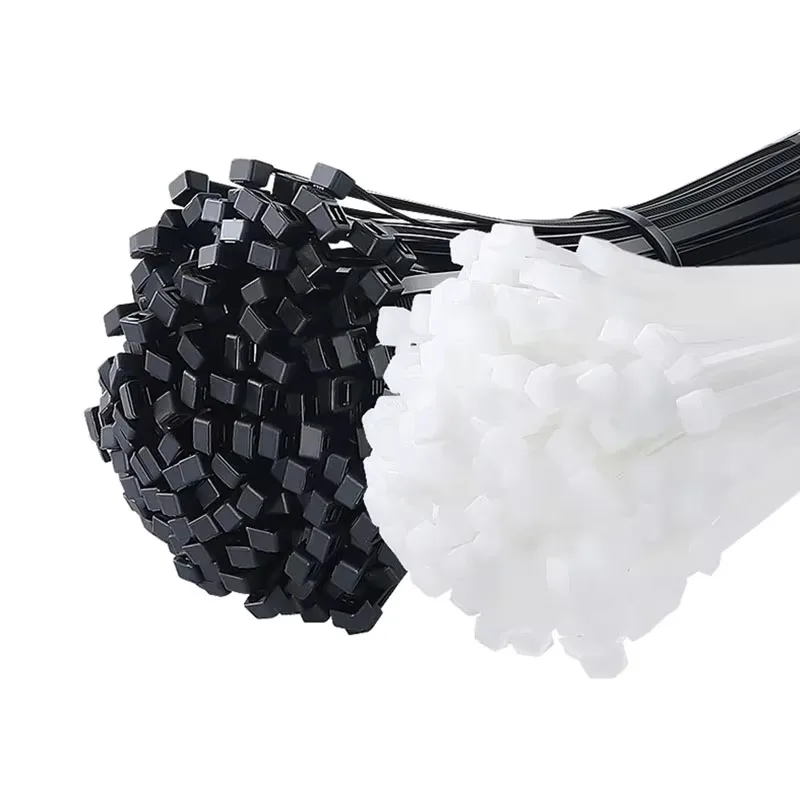 100PCS Self-locking Plastic Nylon Cable Tie 5*200mm 5*300mm 4*200mm Large Zip Strap