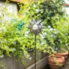 Solar Light Outdoor Flame Sun Iron Landscape Decorative Lamp Waterproof Cracked Glass Bulb LED Lamp For Garden Lawn Courtyard 2