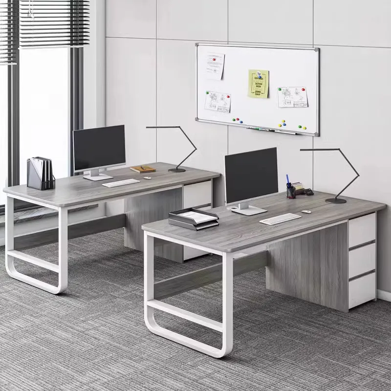 Standing Drawers Office Desk Supplies Shelf Student European Computer Desks Legs Floor Escritorios De Ordenador Modern Furniture l shaped writing office desk supplies luxury european drawers computer desks floor white escritorios de ordenador furnitures