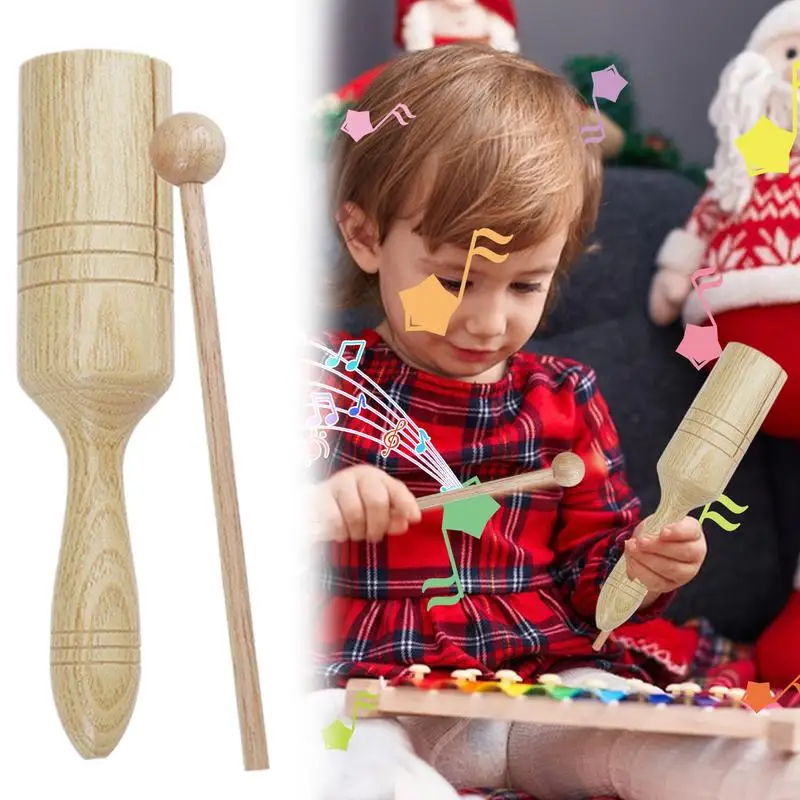 Latin Percussion Musical Instruments Wooden Guiro Crow Sounder Percussion Instrument Latin Single Speaker Musical Toy With Stick