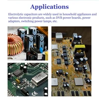 200pcs/lot Electrolytic Capacitor Assortment Kit - 15 Values (10V, 16V, 25V, 50V) 0.1uF-220uF - Includes 0.22uF, 2.2uF, 100uF - Image 6