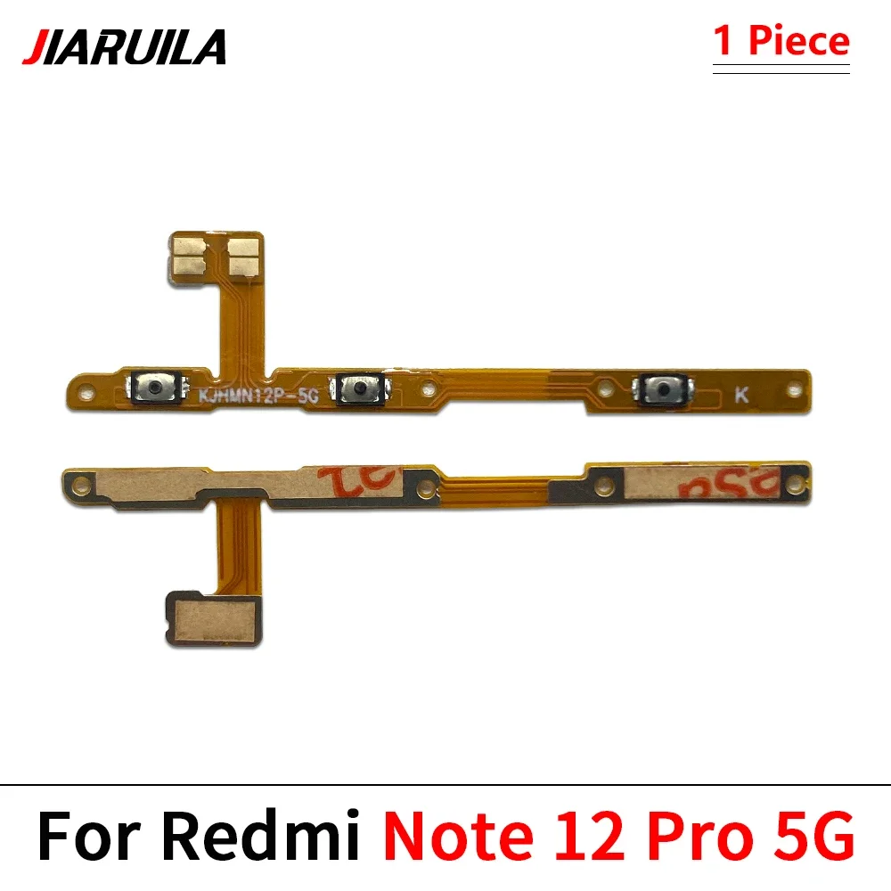 Nappe Bouton Power/volume Pour Redmi Note 12 Pro/Pro+ 5G – Remplacement Facile – Orange