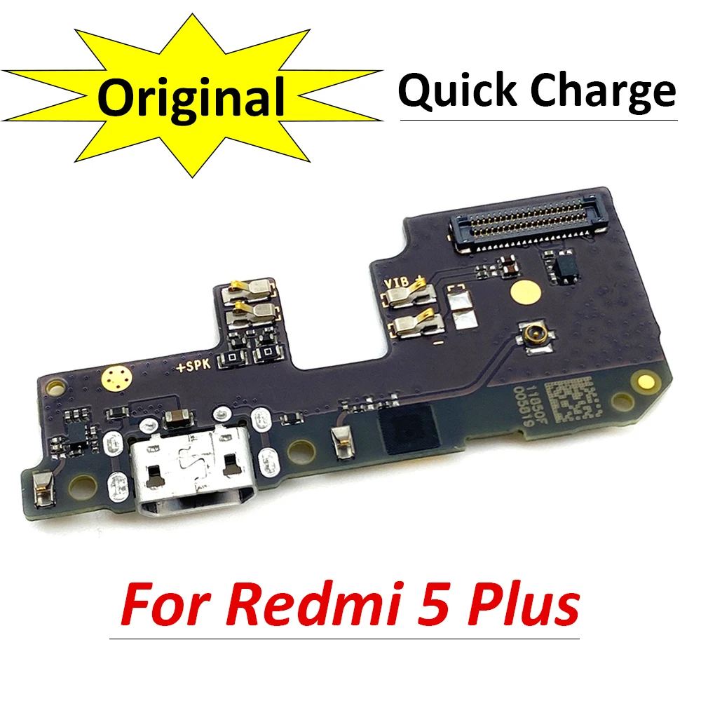 

100% Original New Charger Board PCB Flex For Xiaomi Redmi 5 Plus 5Plus USB Port Connector Dock Charging Ribbon Cable