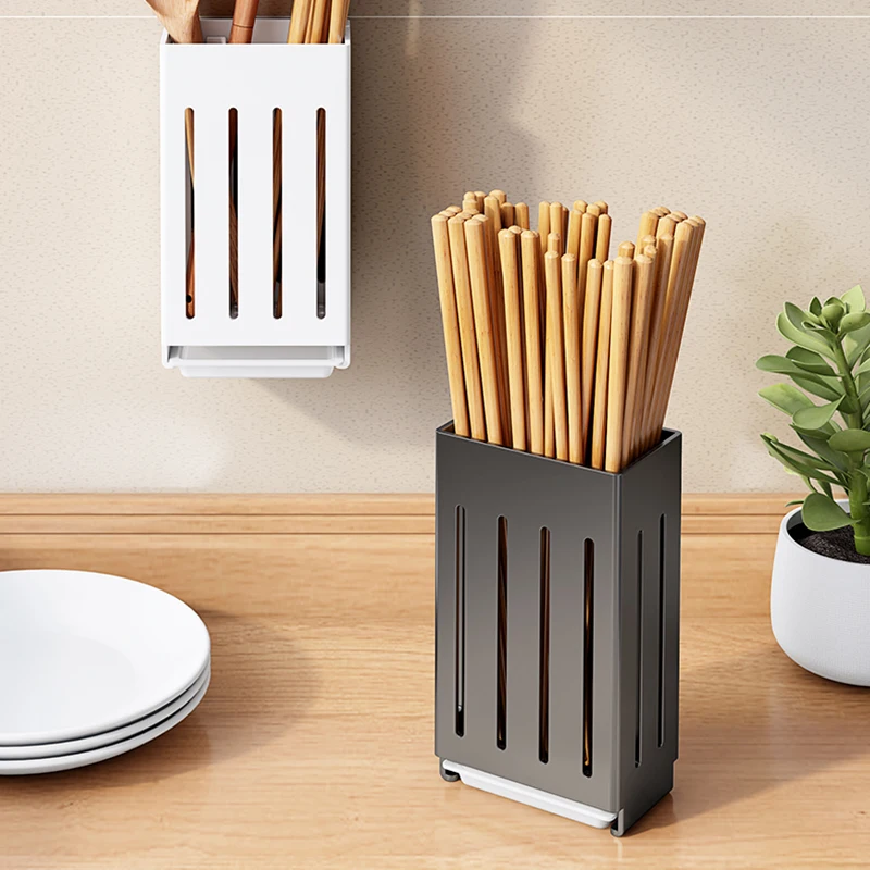 Kitchen Accessories Chopsticks Knife Rack Spoon Holder Wall Mounted Storage Knife And Fork Rack