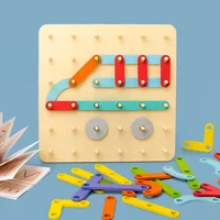 Montessori Kinder Geo Board Holz Puzzle Set – Bild 4