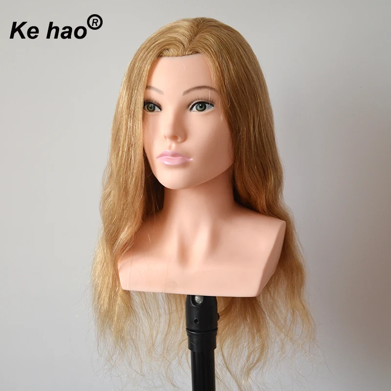 Tete A Coiffer Professionnelle Tête De Mannequin Blonde En Fiber De Haute  Température 100%, Bonne Formation Pour La Coiffure Tressée, Avec Pince  Libre - AliExpress