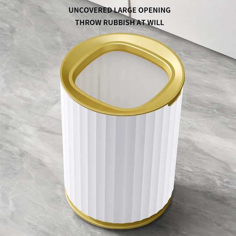 

9L/12L/15L Kitchen Trash Can Kitchen Compost Bin Vertical Home use Wastebasket Office Bathroom Paper Garbage Can Storage Bucket