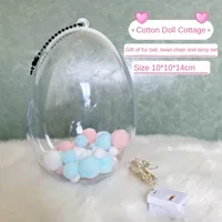 Baby Three Orchard Baby Three Orchard Storage Box Clear Acrylic Doll Display Bag Dustproof Pop Mart Labubu Makeup Bag Outdoor 1
