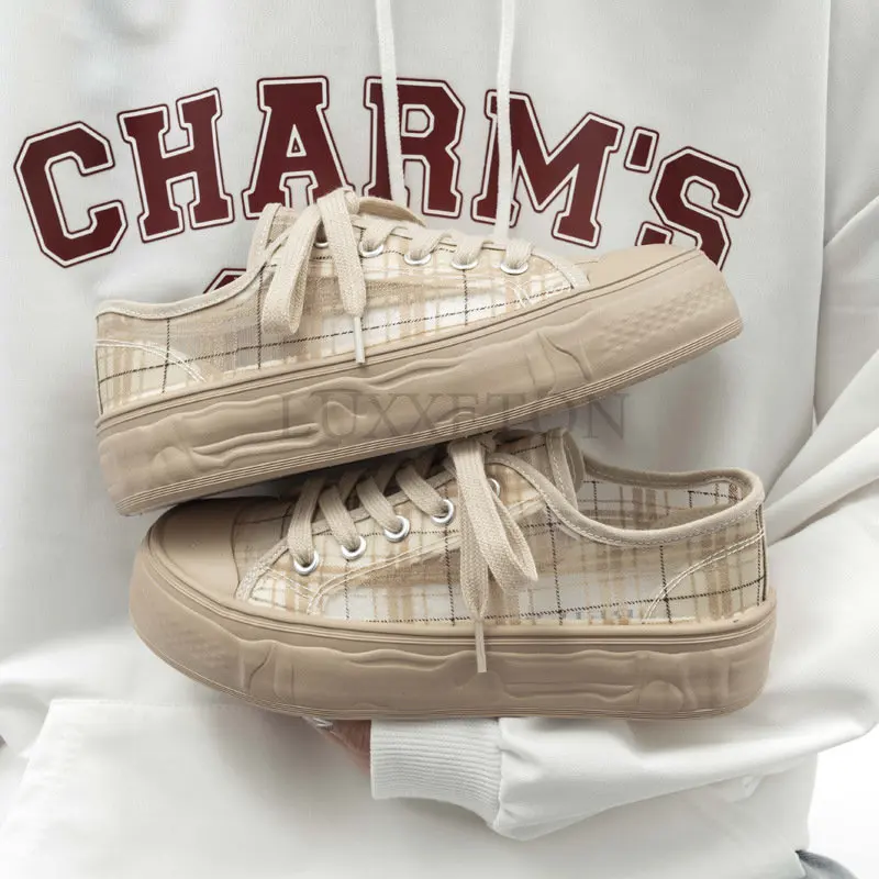 

Женские повседневные кроссовки, тонкая летняя Вулканизированная подошва, кружевные дышащие, на платформе, в Корейском стиле