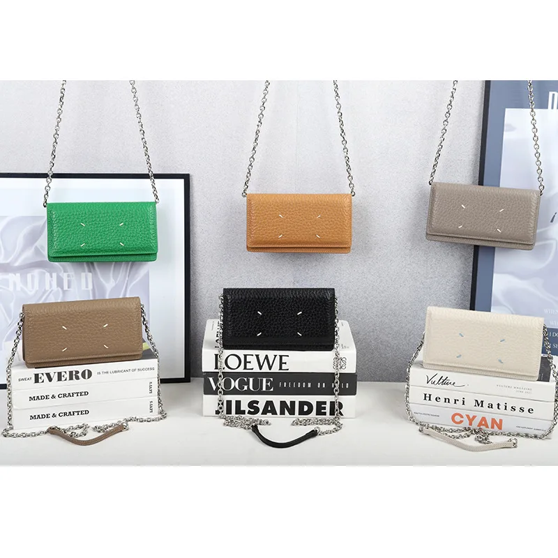 

Leather Chain Crossbody Bags for Women Shoulder Bags Messenger Fashion Casual Genuine Leather Female Ladies Handbags Flap Wallet