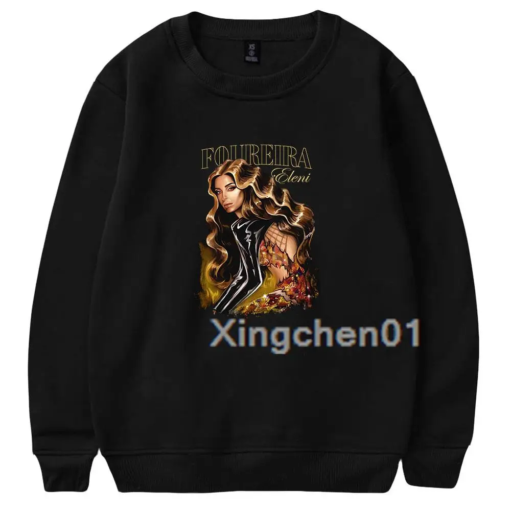 

Eleni Foureira kazak Harajuku erkek/kadın rahat uzun kollu Tee Comic round neck long sleeved hoodie jacket Comic clothing