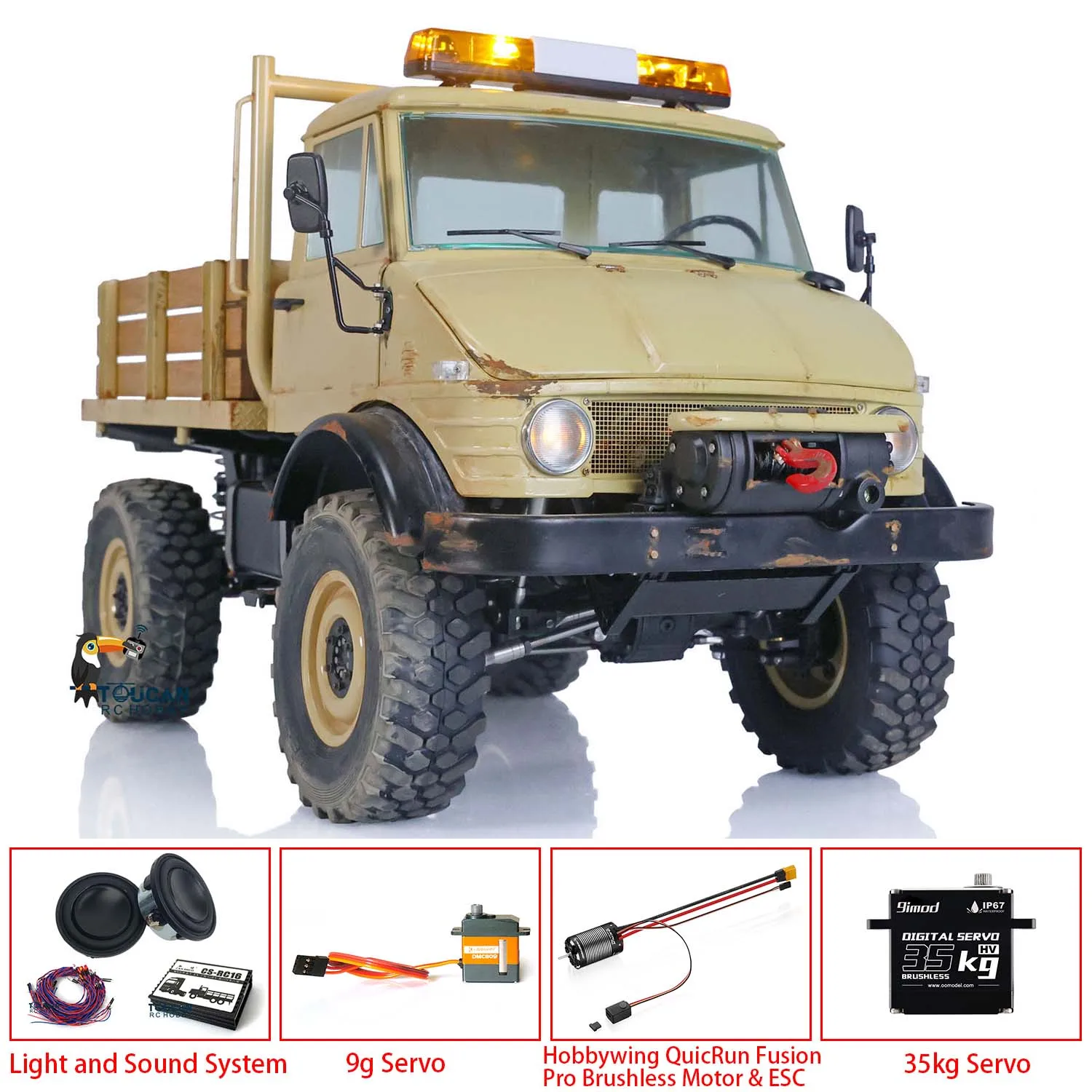 

RC Off-Road Vehicle LESU 1/10 4x4 RAVE-UM406 Radio Control Climbing Car Toucan Hobby Model Truck Toys THZH1527-SMT1