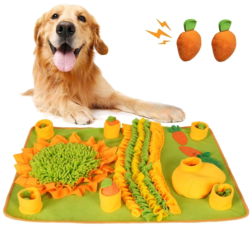 

Large Dogs Snuffle Mat Dog Nose Smell Training Sniffing Pad Pet Slowing Feeding Puzzle Toy Blanket Leak Food Anti Choking Mat