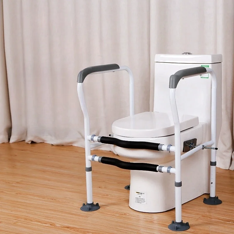 Adjustable Toilet Safety Rail For Elderly Pregnant Disabled Non-Slip Bathroom Handrail With Suction Cups Anti-Fall Assist Frame bathroom handrail