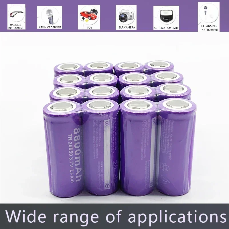 

100% Original 3.7V 26650 Battery 8800mAh Li-ion Rechargeable Battery for LED Flashlight Li-ion Battery for Flashlight