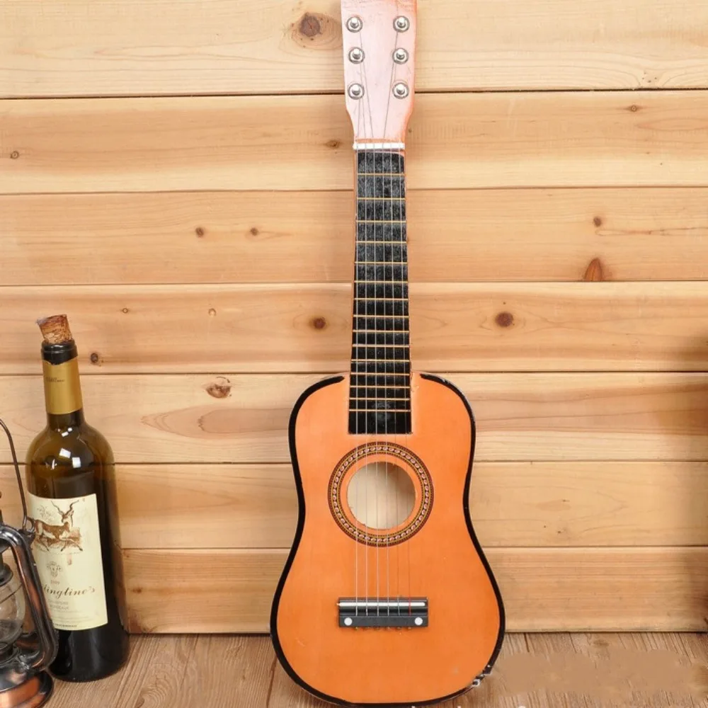 【HOT SALE】 Solid Wood Children's Guitar Adjustable String Knob Classical Children's Instrument Toy Durable 21 Inch Musical Instrument Toy - 5