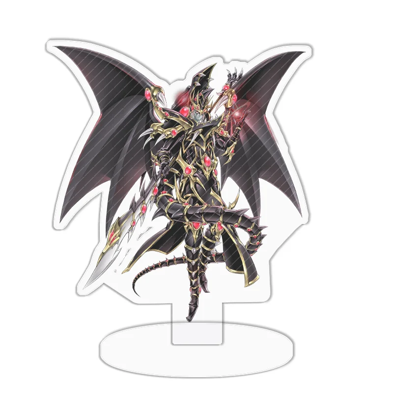 Acrylic Standing Sign: Black Rose Dragon & Dark Magician Anime Decor