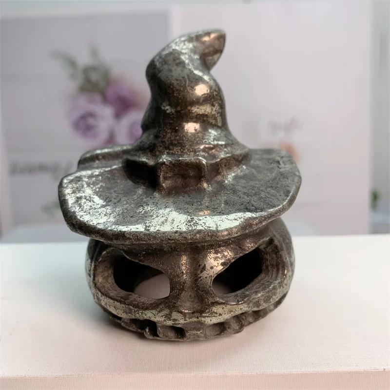 

1 шт., декоративная фигурка в виде черепа тыквы, 7,5 см